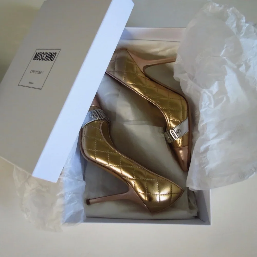 New Moschino Quilted Pumps